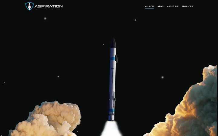 Екранна снимка на aspiration-rocket.com