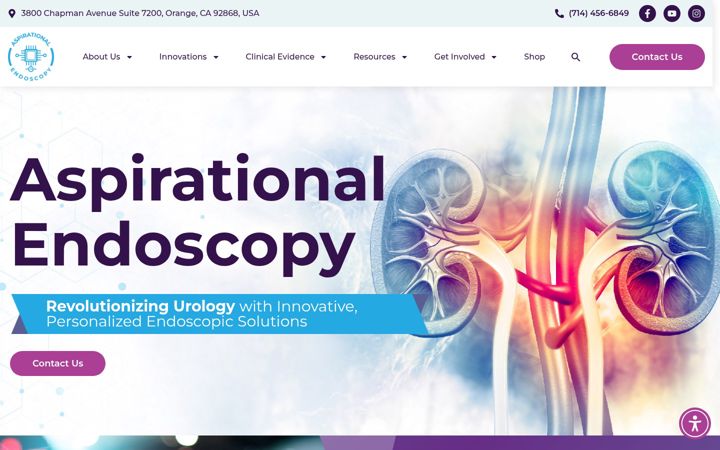 Екранна снимка на aspirationalendoscopy.com
