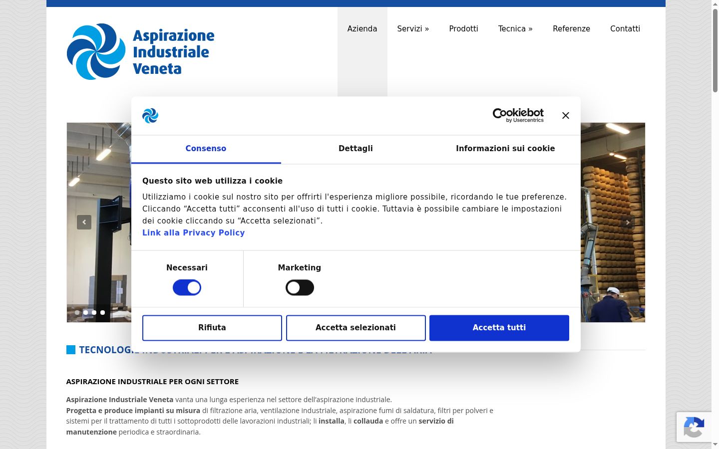 Capture d'écran de la bannière de consentement affichée avant toute interaction