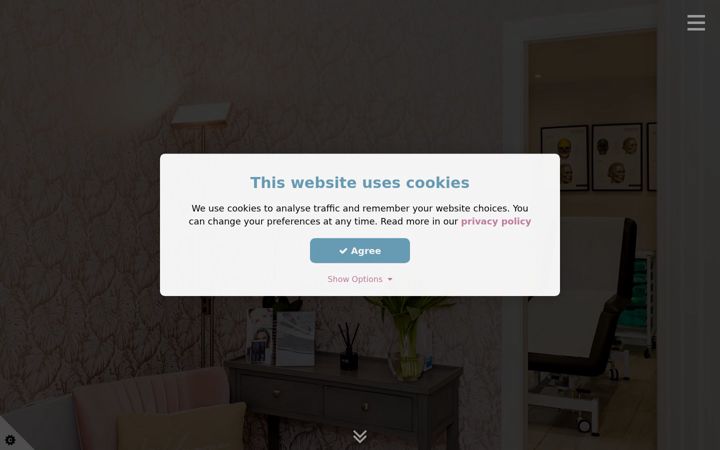 Screenshot of aspire-aesthetics.com