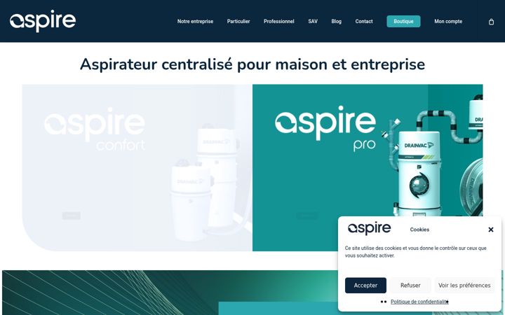 Screenshot of aspire.bzh