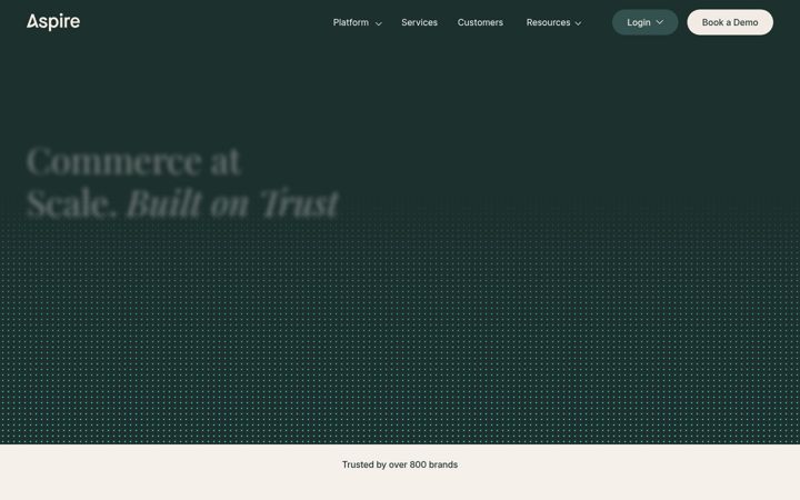 Kuvakaappaus sivustosta aspire.io
