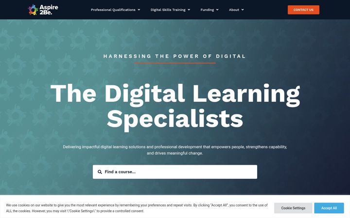 Screenshot of aspire2be.co.uk