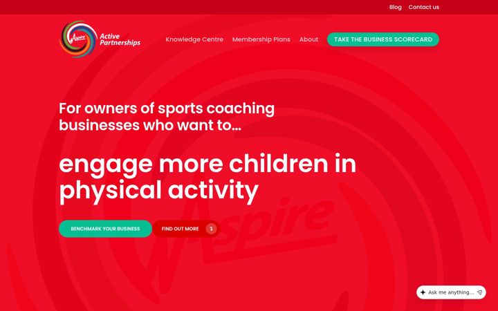 Screenshot of aspireactivepartnerships.co.uk
