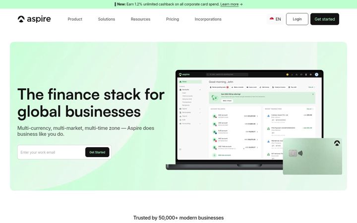 Screenshot of aspireapp.com
