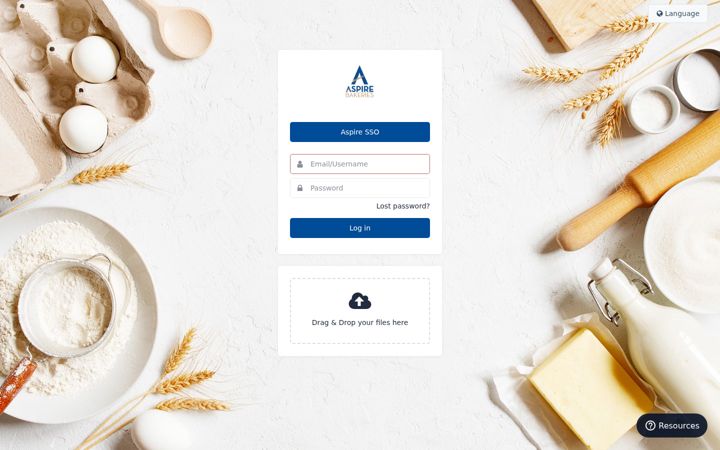 Screenshot of aspirebakeriesdam.com