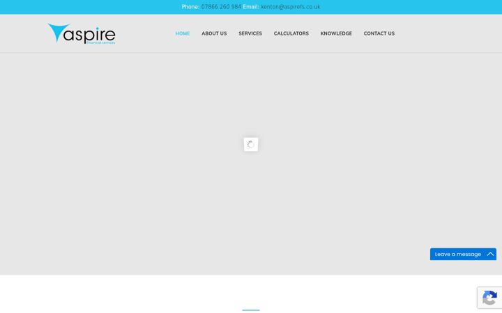 Screenshot of aspirefs.co.uk