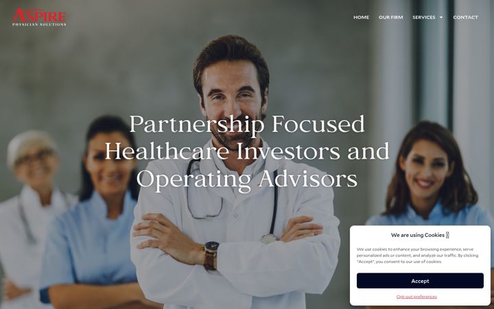 Screenshot of aspirephysiciansolutions.com