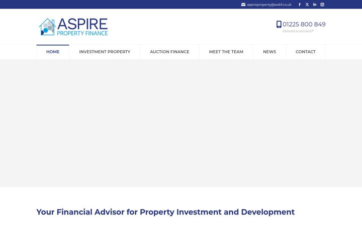 Captură de ecran a aspirepropertyfinance.co.uk