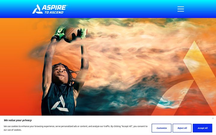 Captura de ecrã de aspiretoascendfoundation.org