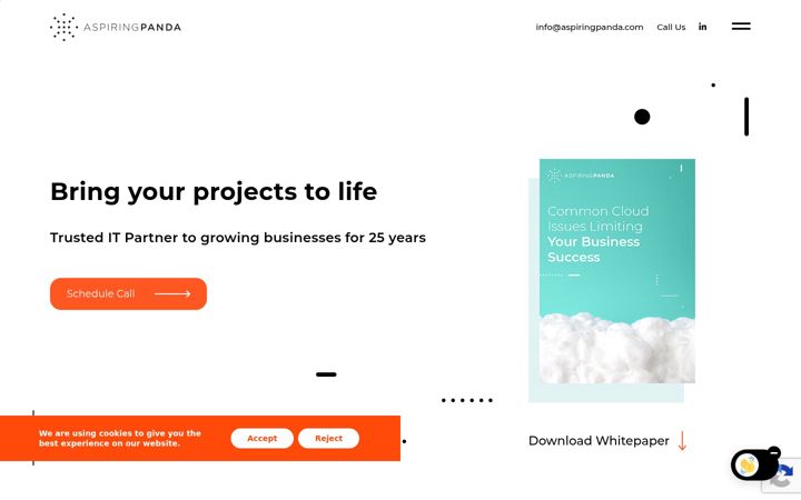 Screenshot of aspiringpanda.com