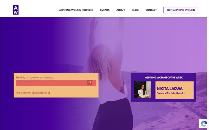 Screenshot of aspiringwomen.co
