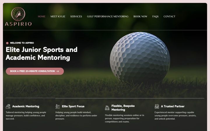 Screenshot of aspirio.co.uk
