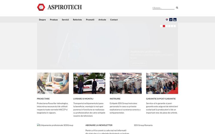 Screenshot of aspirotech.ro
