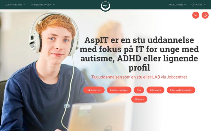 Screenshot of aspit.dk