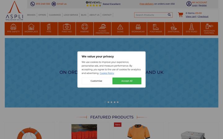 Screenshot of aspli.com