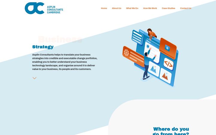 Screenshot of asplinconsultants.com