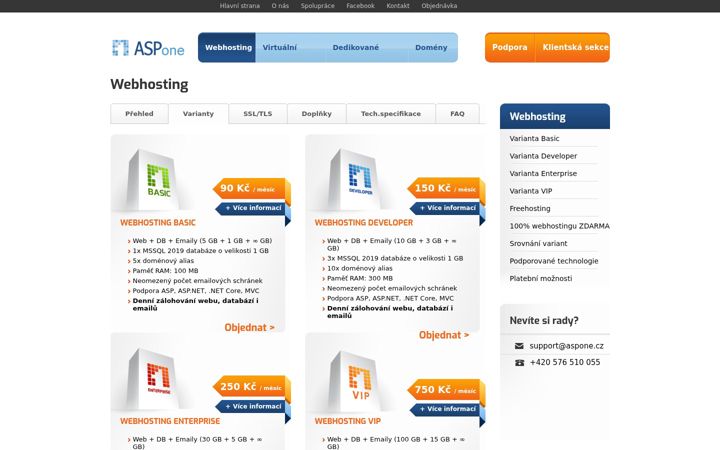 Screenshot of aspone.cz