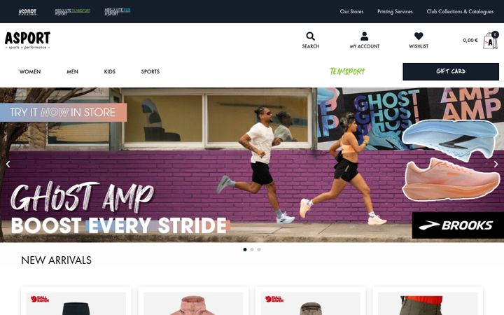 Screenshot of asport.lu
