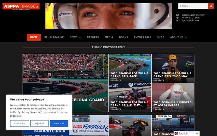 Captura de ecrã de asppaimages.com