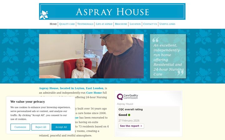 Képernyőkép: asprayhouse.co.uk