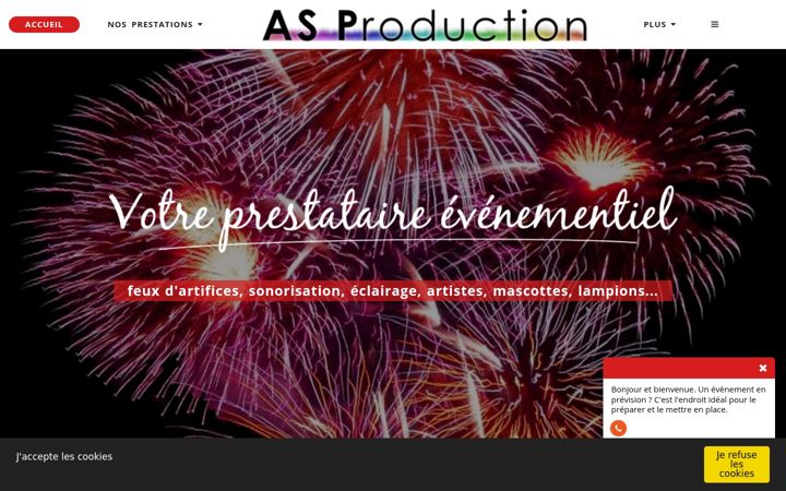 Screenshot of asproduction.fr