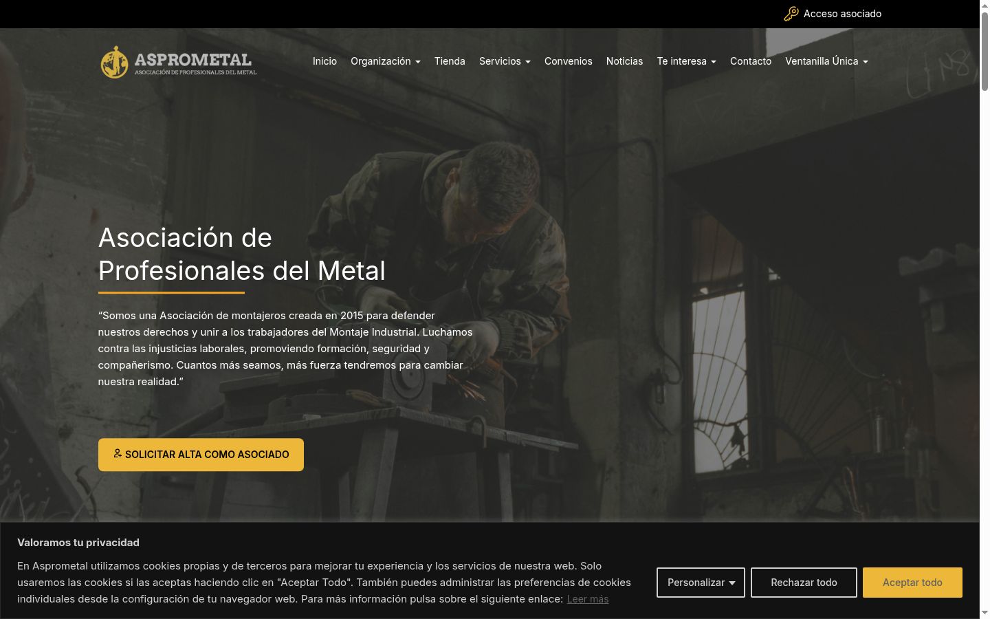 Screenshot tal-banner tal-kunsens muri qabel kwalunkwe interazzjoni