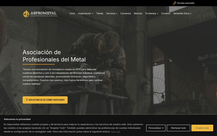 Screenshot of asprometal.es