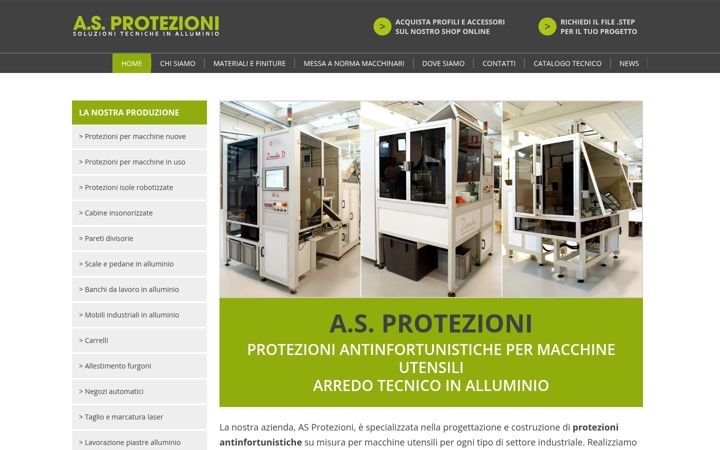 Screenshot di asprotezioni.it