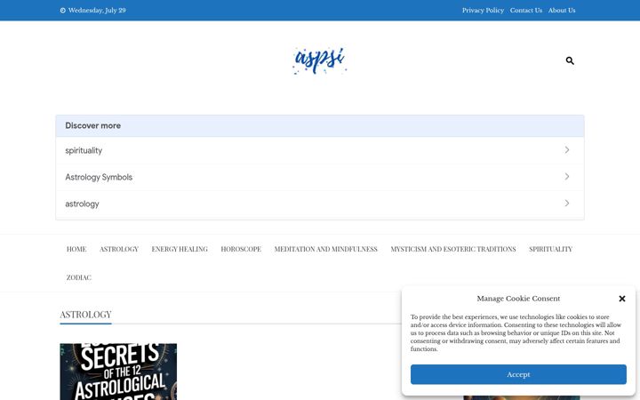 Skærmbillede af aspsi.org
