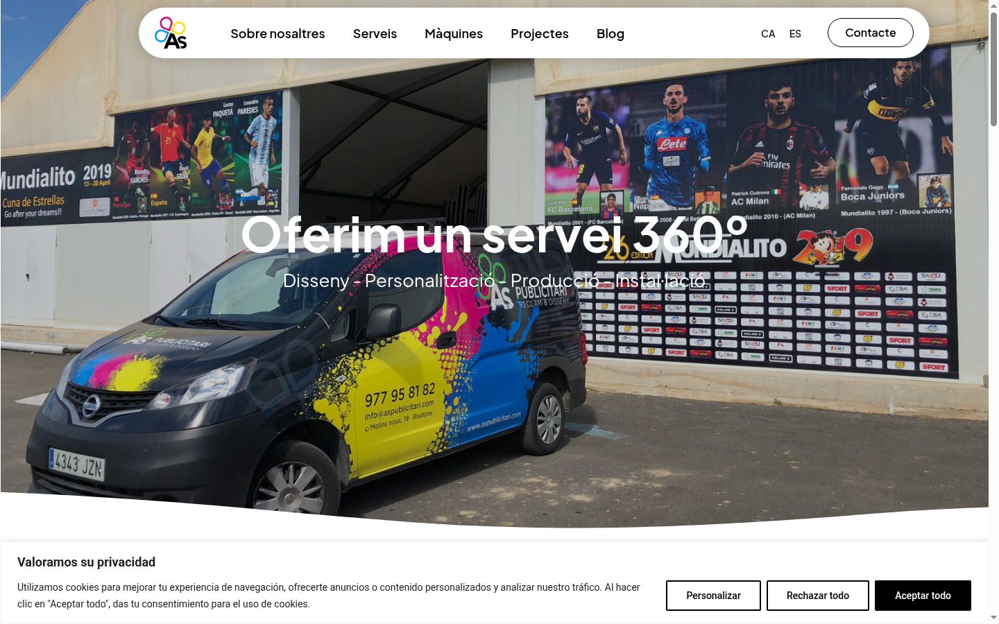 Sutikimo reklamjuostės, rodytos prieš bet kokią sąveiką, ekrano kopija