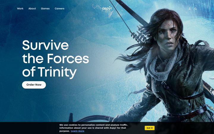 Screenshot of aspyr.com