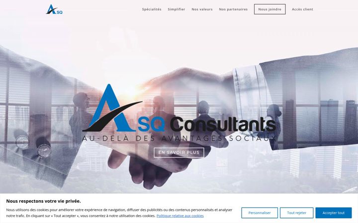 Screenshot of asq-consultants.com