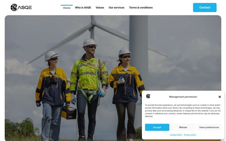 Screenshot of asqe.global