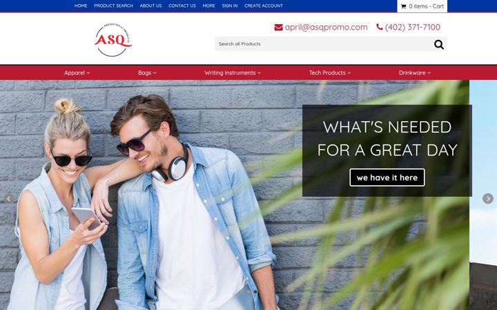 Screenshot of asqpromo.com