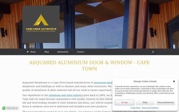 Ekrano kopija asquared-aluminium.co.za
