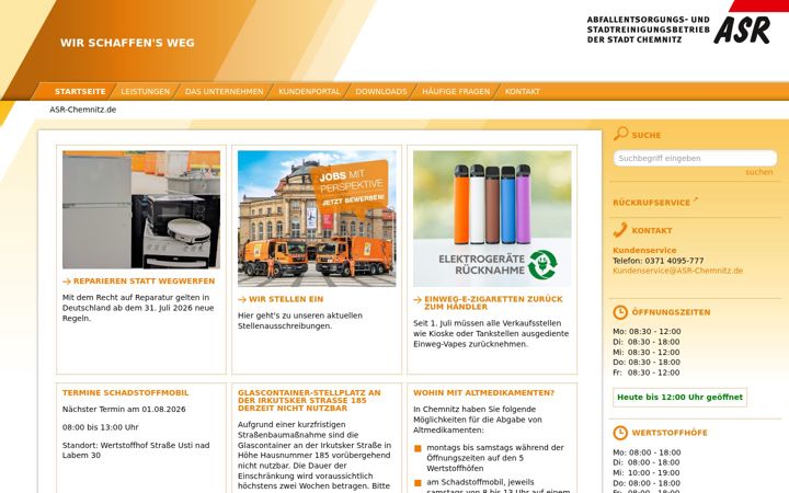 Screenshot of asr-chemnitz.de