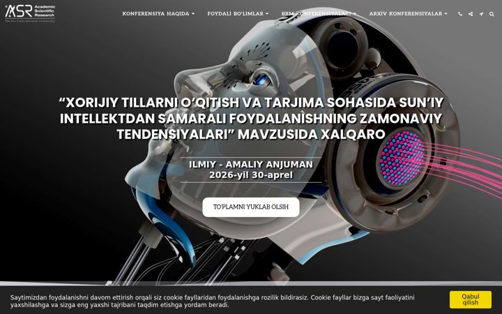 Screenshot ta' asr-conference.com
