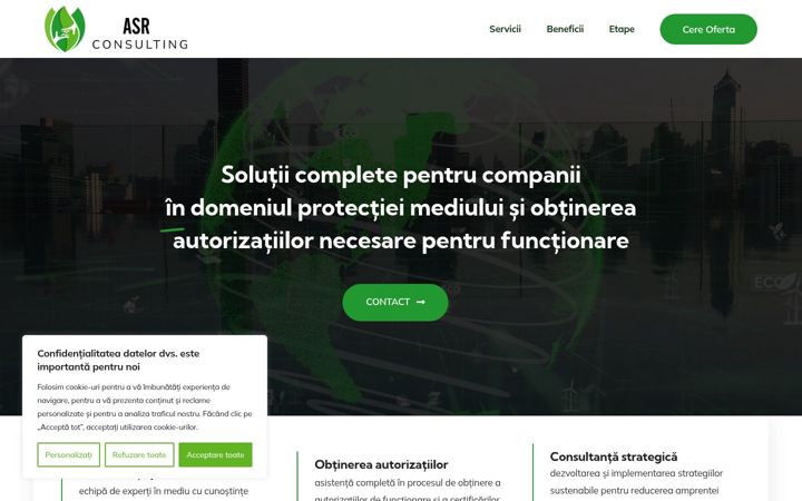 Screenshot of asrconsulting.ro