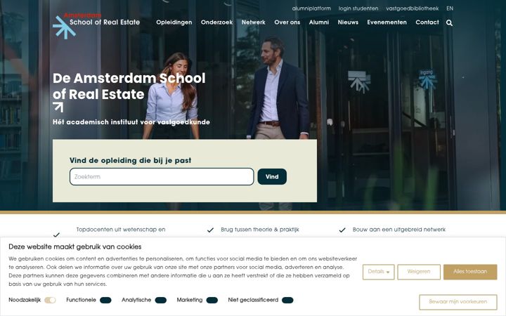 Screenshot of asre.nl