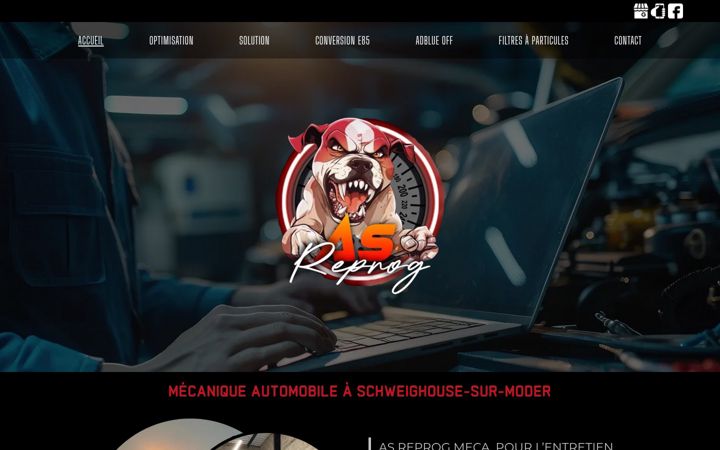 Screenshot of asreprogmeca.fr