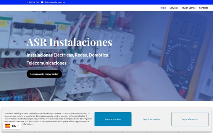 Screenshot of asrinstalaciones.es