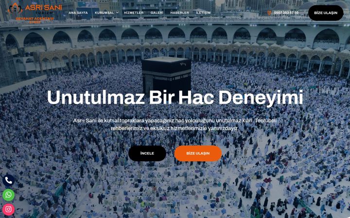 Screenshot of asrisaniturizm.com.tr
