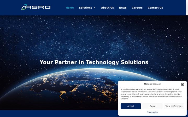 Screenshot of asro.fi