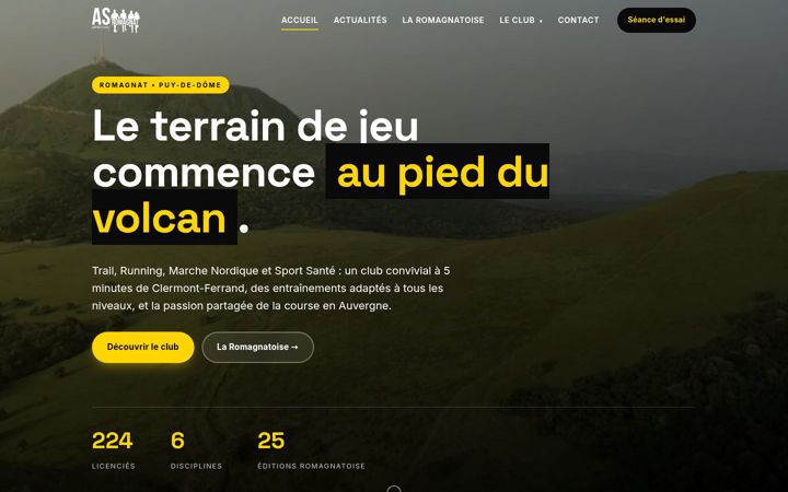 Zrzut ekranu asromagnat-athletisme.fr