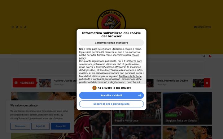 Zrzut ekranu asromainside.altervista.org