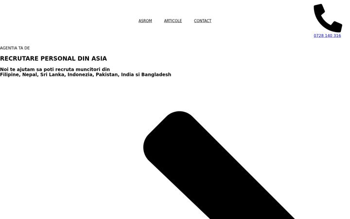 Screenshot of asromrecrutare.ro
