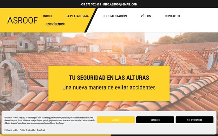 Screenshot of asroof.es