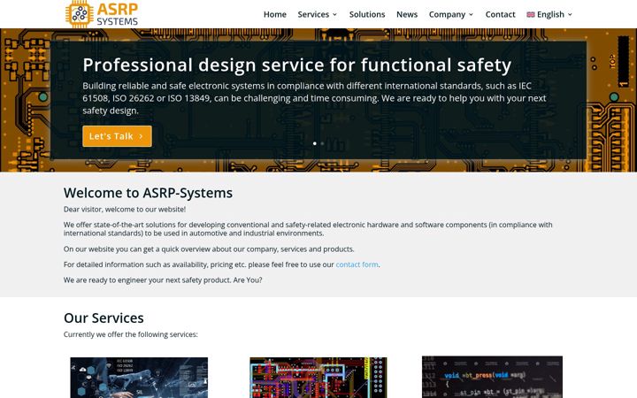 Ekrānuzņēmums no asrp-systems.com