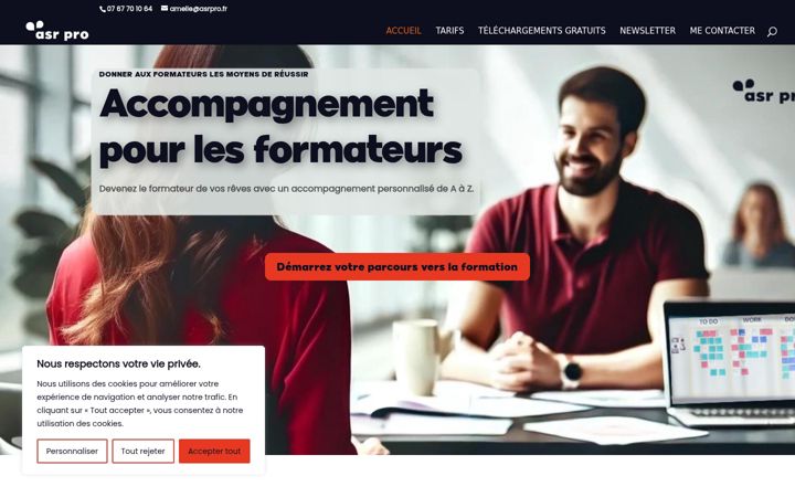 Zrzut ekranu asrpro.fr